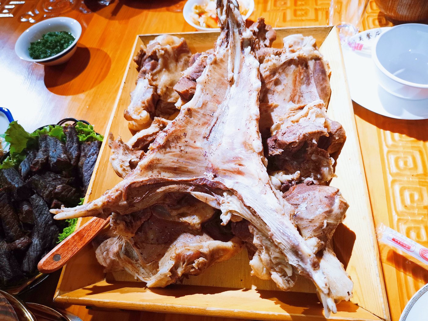手把肉 · 清水清煮蘸韭菜花